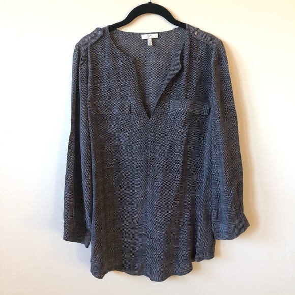 Joie • Marlo Silk Textured Tunic Blouse NWOT - Picture 3 of 8